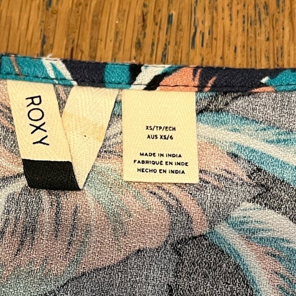 Floral Button-Front Mini Dress - Roxy XS - Picture 2 of 7